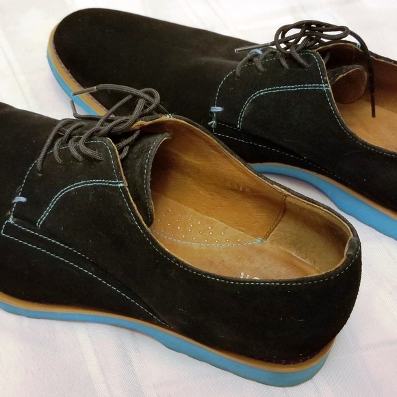 EUC. J D Fisk Black  Suede Shoes. Size 13 M - Picture 5 of 8